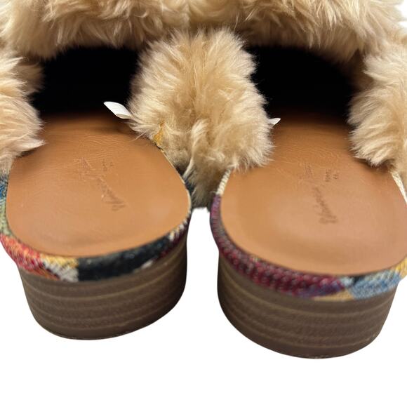Universal Thread Litzy Faux Fur Aztec Southwestern Artsy Mules Women's Size 7.5 - Picture 4 of 7